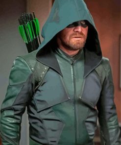 Stephen Amell Oliver Queen Green Arrow Paint By Numbers