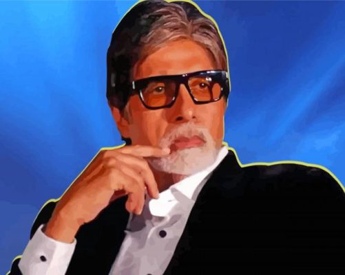 The Actor Amitabh Bachchan Paint By Numbers