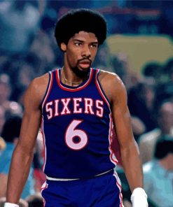 The Basketballer Julius Erving Paint By Numbers