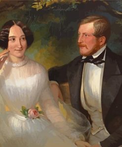 Victorian Love Couple Wedding Paint By Numbers