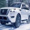 White Nissan Armada Paint By Numbers