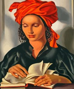 Woman Reading By Tamara Lempicka Paint By Numbers