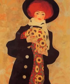 Woman With Black Hat Paint By Numbers