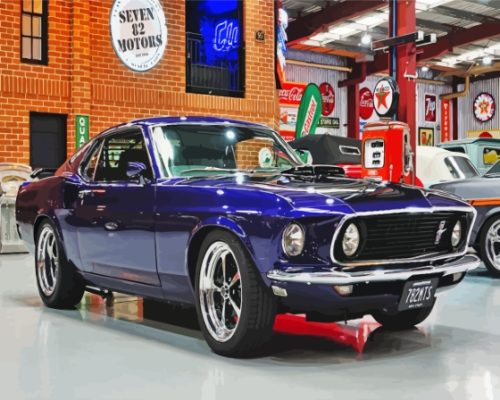 1969 Ford Mustang Fastback Car Paint By Numbers