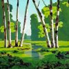 A Birch Grove Kuindzhi Paint By Numbers