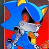 Aesthetic Metal Sonic Paint By Numbers