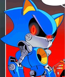 Aesthetic Metal Sonic Paint By Numbers