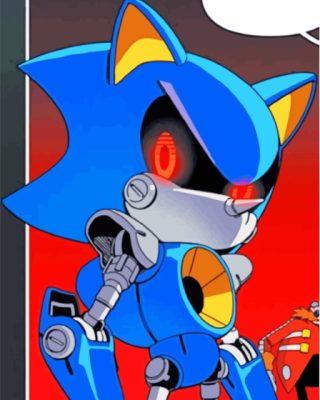 Aesthetic Metal Sonic Paint By Numbers