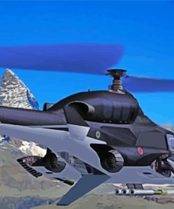 Airwolf Aircraft Paint By Numbers