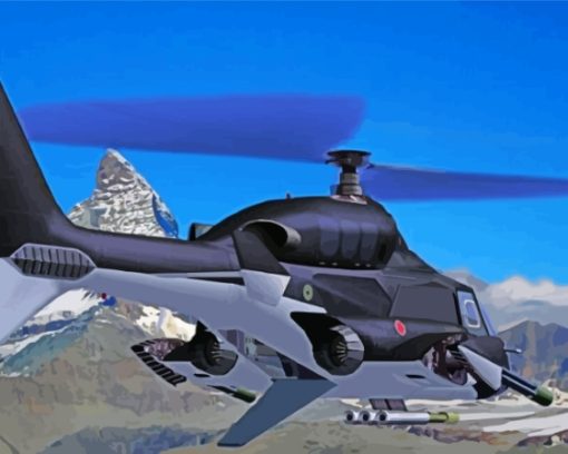 Airwolf Aircraft Paint By Numbers