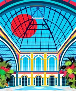 Alexandra Palace London Travel Poster Paint By Numbers