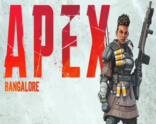 Apex Legends Bangalore Game Poster Paint By Numbers