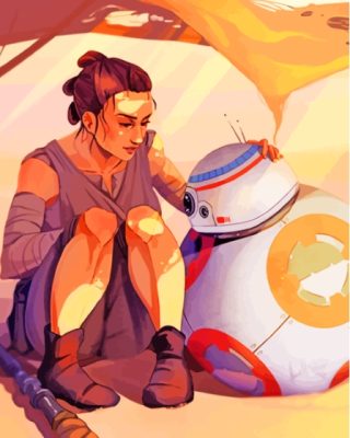 BB 8 Art Paint By Numbers