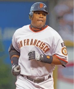 Barry Bonds American Baseball Player Paint By Numbers