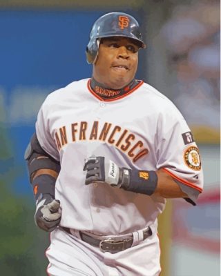 Barry Bonds American Baseball Player Paint By Numbers