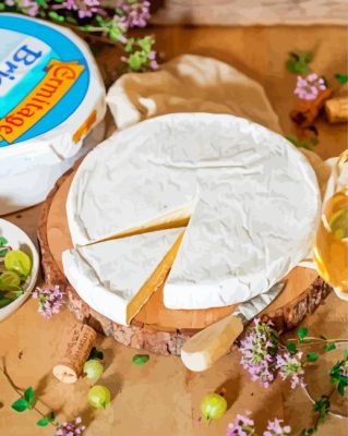 Brie Cheese Paint By Numbers