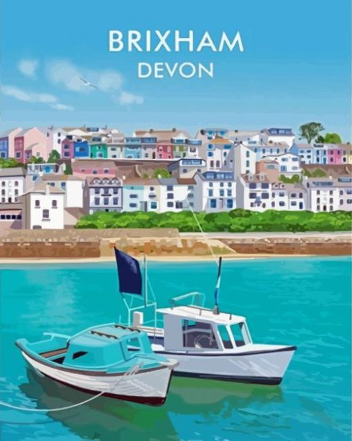 Brixham Poster Paint By Numbers