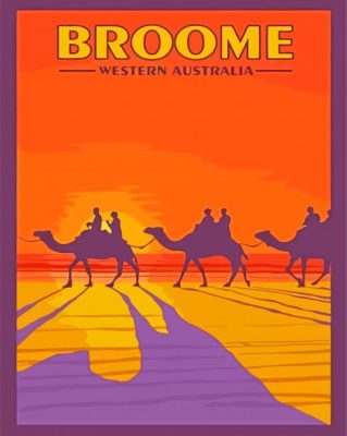 Broome Western Australia Poster Paint By Numbers