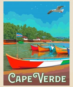 Cape Verde Poster Art Paint By Numbers