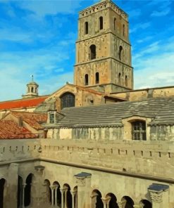 Cathedral Of St Trophime Arles Paint By Numbers