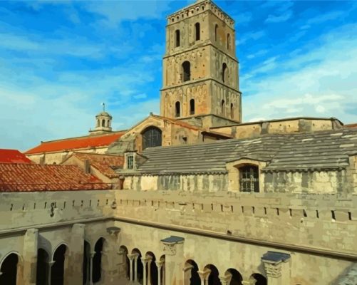 Cathedral Of St Trophime Arles Paint By Numbers