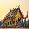 Chiang Rai Blue Temple Thailand Paint By Numbers