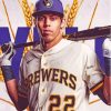 Chiristian Yelich Milwaukee Brewers Paint By Numbers