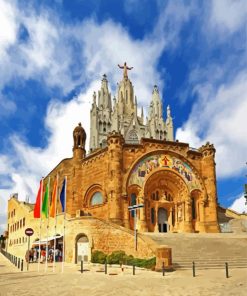 Church In Mount Tibidabo Paint By Numbers