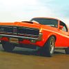 Classic Orange 1972 Cougar Car Paint By Numbers