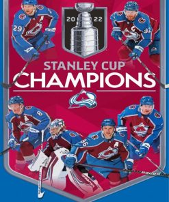 Colorado Avalanche Poster Paint By Numbers