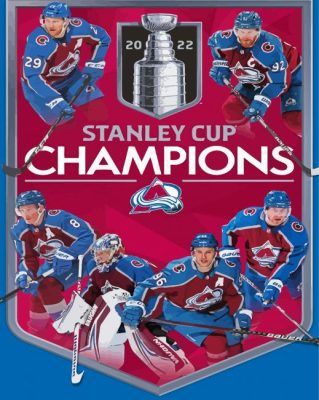 Colorado Avalanche Poster Paint By Numbers