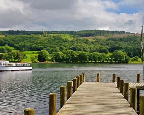 Coniston Water Lake District Paint By Numbers