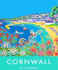 Cornwall St Mawes Poster Paint By Numbers