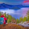 Crater Lake Paint By Numbers