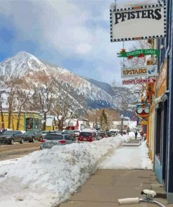 Crested Butte Town Paint By Numbers