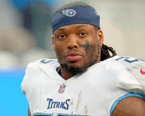 Derrick Henry Footballer Paint By Numbers