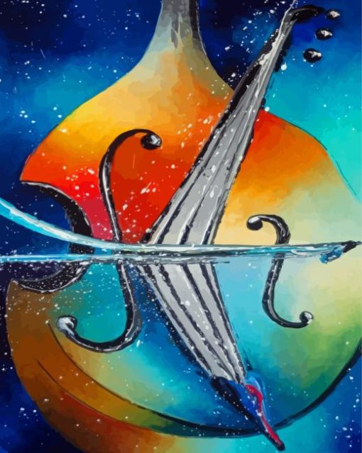 Double Bass Abstract Paint By Numbers