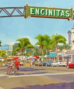 Encinitas California Paint By Numbers