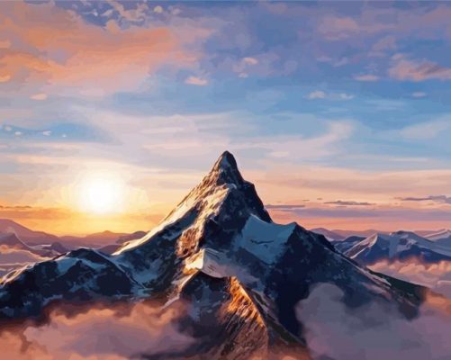 Erebor Lonely Mountain Paint By Numbers