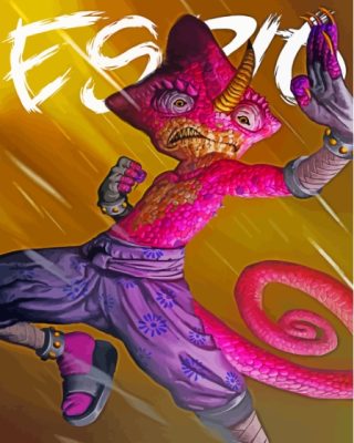 Espio The Chameleon Paint By Numbers