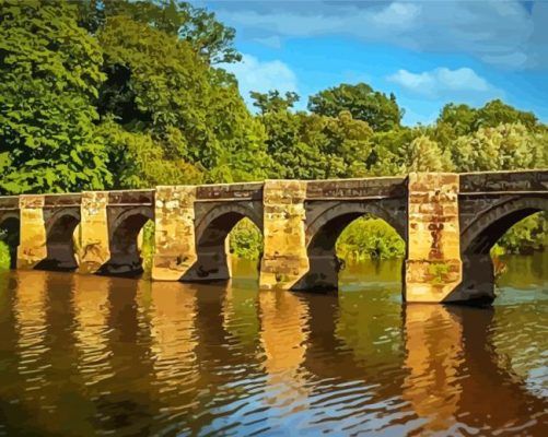 Essex Bridge Shugborough England Paint By Numbers