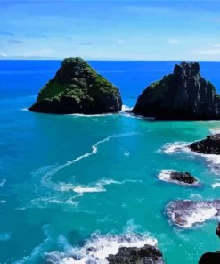 Fernando De Noronha Landscape Paint By Numbers