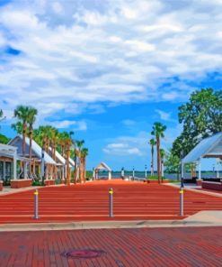 Florida Kissimmee Lakefront Park Paint By Numbers