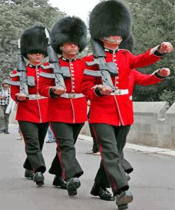 Grenadier Guards Military Unit Paint By Numbers