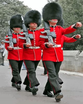 Grenadier Guards Military Unit Paint By Numbers