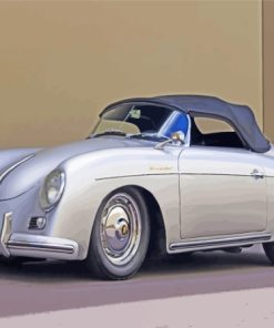 Grey Cabriolet Porsche 356 Paint By Numbers