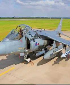 Harrier Jet Paint By Numbers