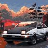 Illustration Toyota Ae86 Trueno Paint By Numbers