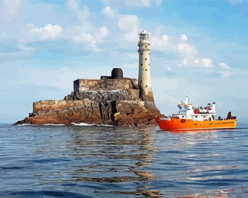 Ireland Fastnet Lighthouse Paint By Numbers