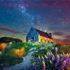 Isolated House At Night Paint By Numbers